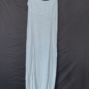 Brandy Melville Blue dress with White Floral Pattern